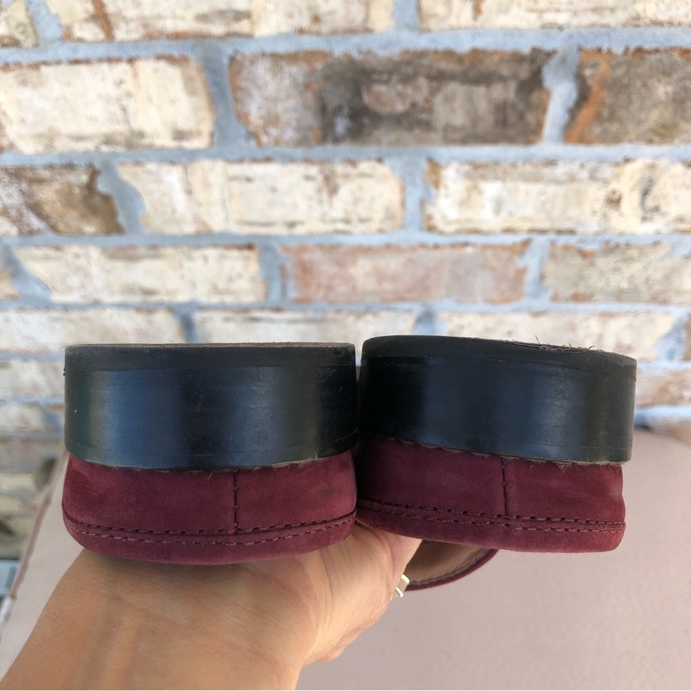 VIONIC Salie Wine Suede Womens Casual Career Comfort Slip On Loafer Mule sz 7 - Picture 10 of 11